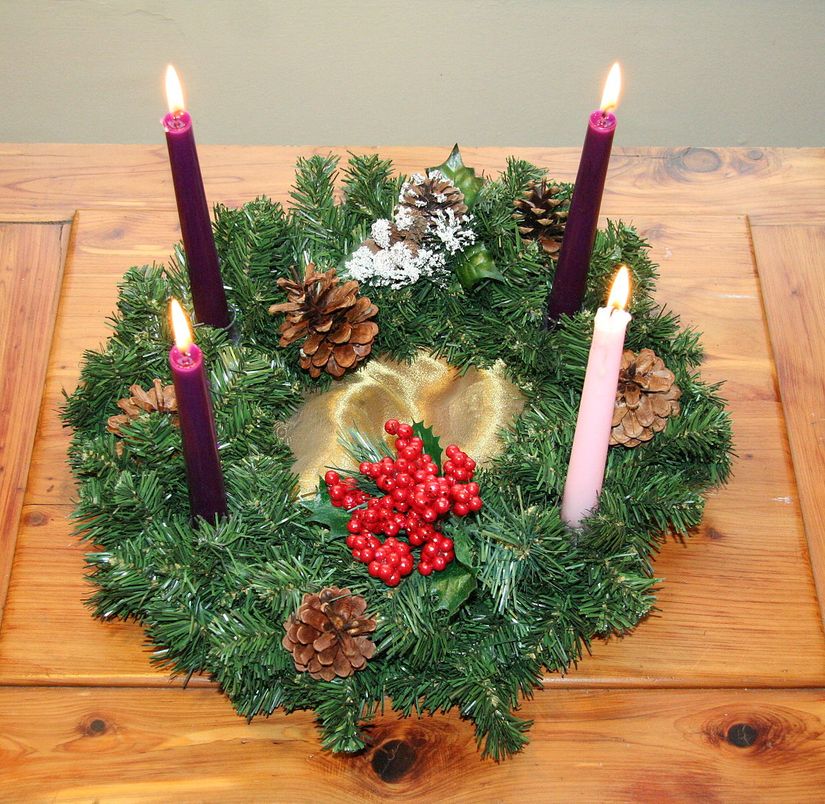 Advent Wreath Rip Art Craft | Sara J Creations